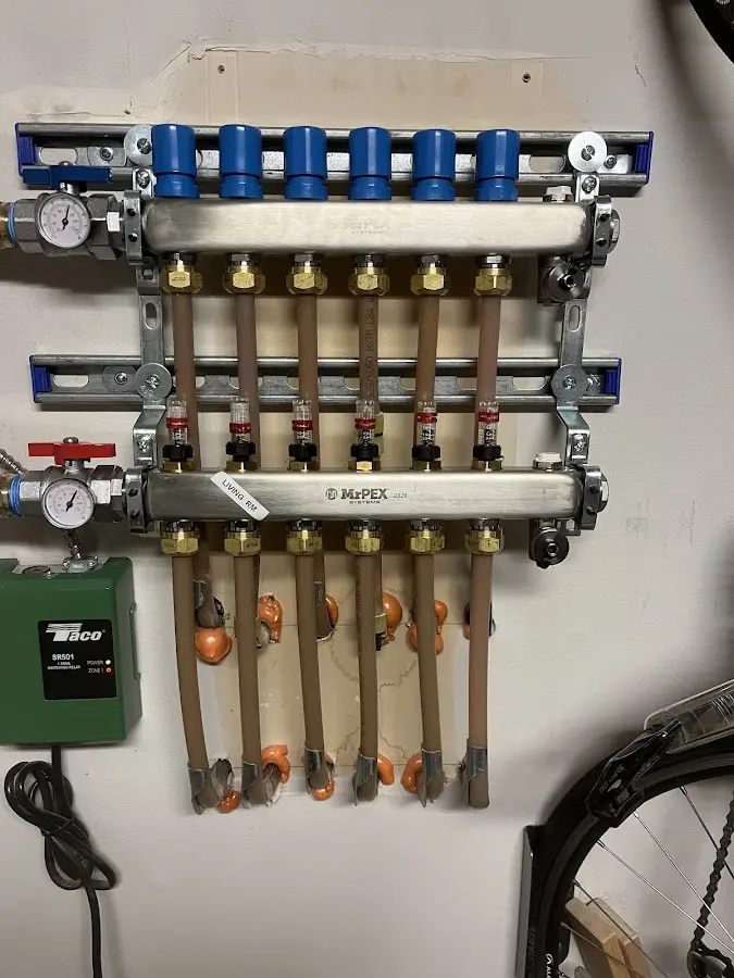 Plumber performing Gas Leak Detection at a residential property in Boston